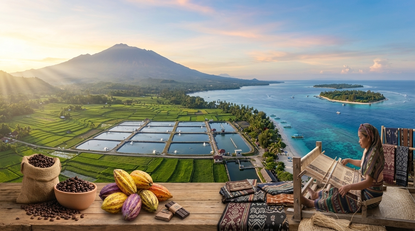 Pesona Alam dan Produk UMKM Kabupaten Lombok Utara